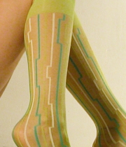 Фигурални 3/4 чорапи Outlines