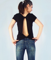 Модерна блуза с гол гръб Ема