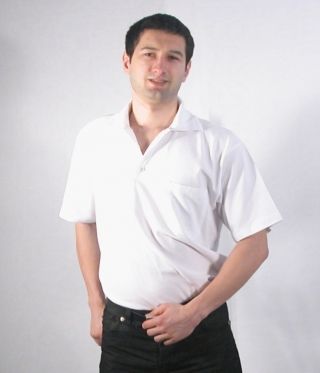 Блуза с джоб и яка пике Блуза с джоб и яка пике