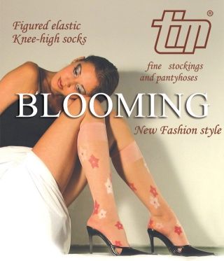 Модни 3/4 чорапи Blooming