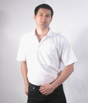 Блуза с джоб и яка пике